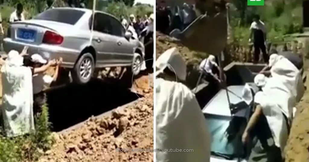 Пользоваться автомобилем умершего. Похороны цыганского барона с машиной. могила с автомобилем.