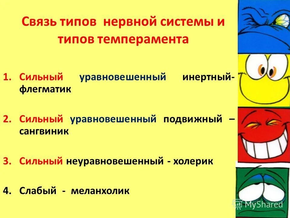 Холерик 4. Типы темперамента. Сангвиник сильный Тип нервной системы. Сильный неуравновешенный Тип темперамента. Сильный уравновешенный Тип темперамента.