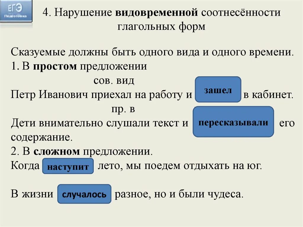 Видо временная соотнесенность глагольных форм 6 класс. Нарушение видо-временной соотнесенности глагольных фор. Нарушение видовременной соотнесённости глагольных форм. Арушение видо-временной соотнесенности глагольных форм.