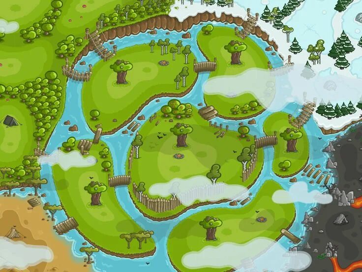 The map game. Game map design. environment map. cartoon game map. sea game map.