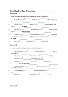 Simple tenses exercises