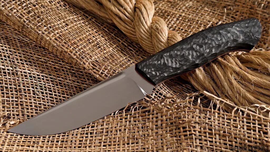 Дол на ноже. Нож с карбоновой рукоятью. Накладки на нож. Ножи с карбоновой рукояткой.
