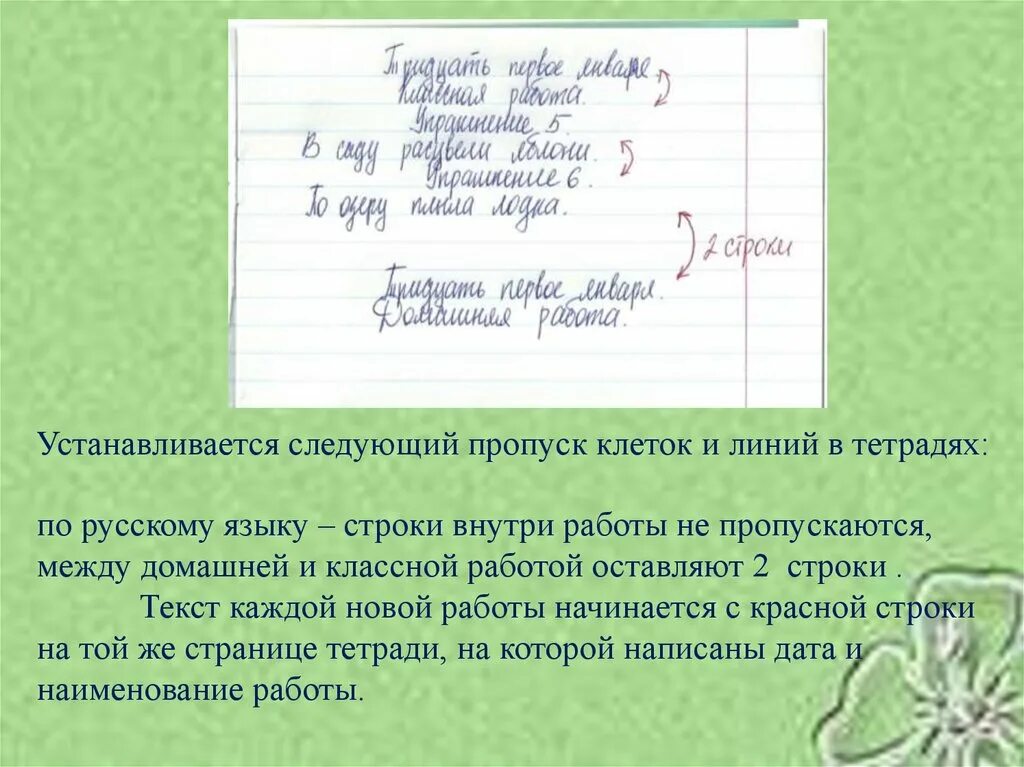 Оформление работ по русскому языку. Порядок оформления домашней работы по русскому языку. Правила оформления работ по русскому языку. Оформление работы в тетради по русскому. Ведение тетради по русскому