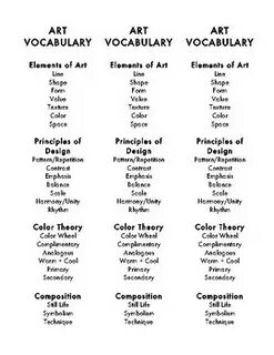 Vocabulary art