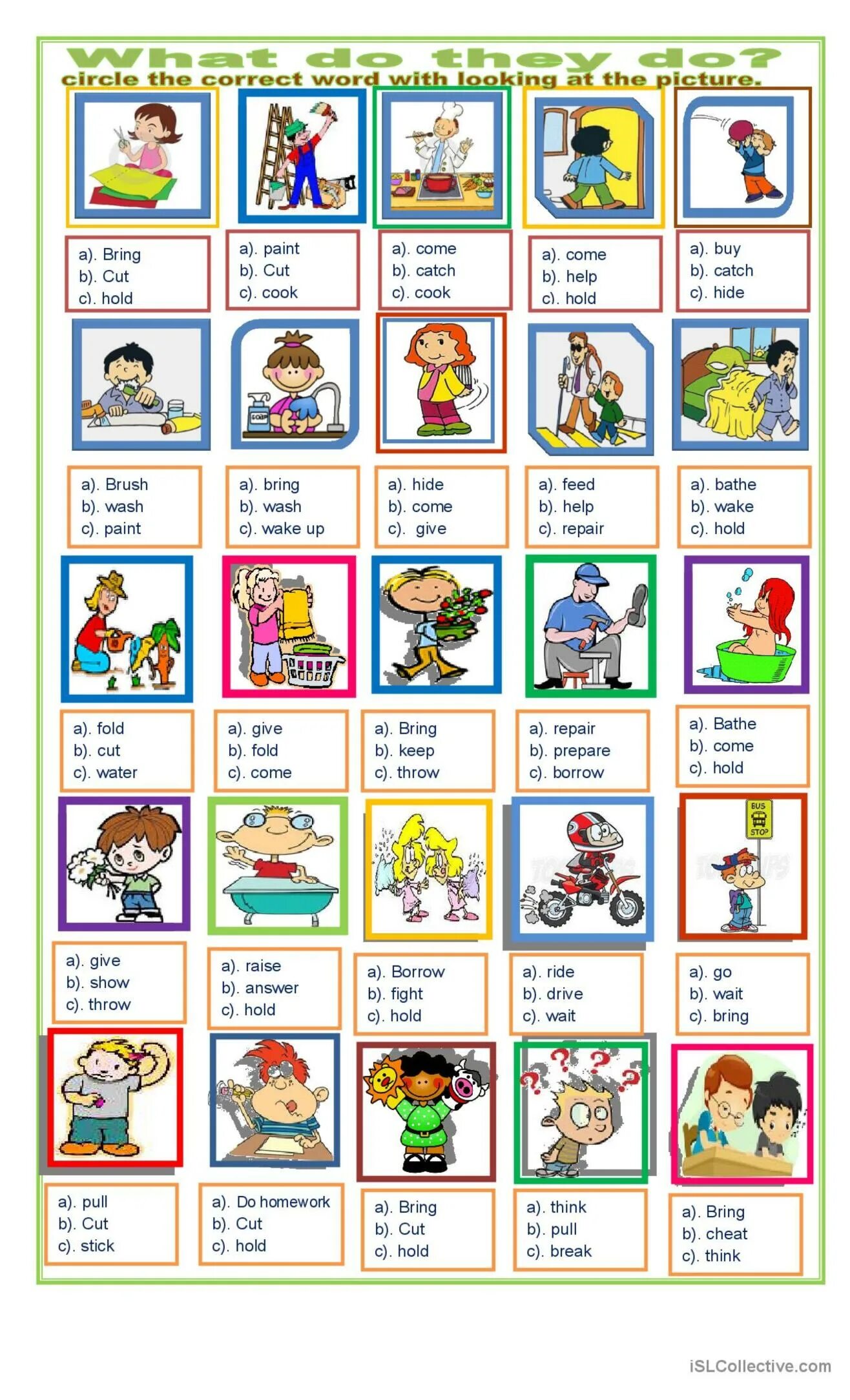 Actions exercises