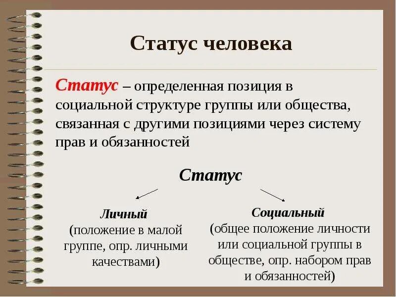 В обществе человека определенного