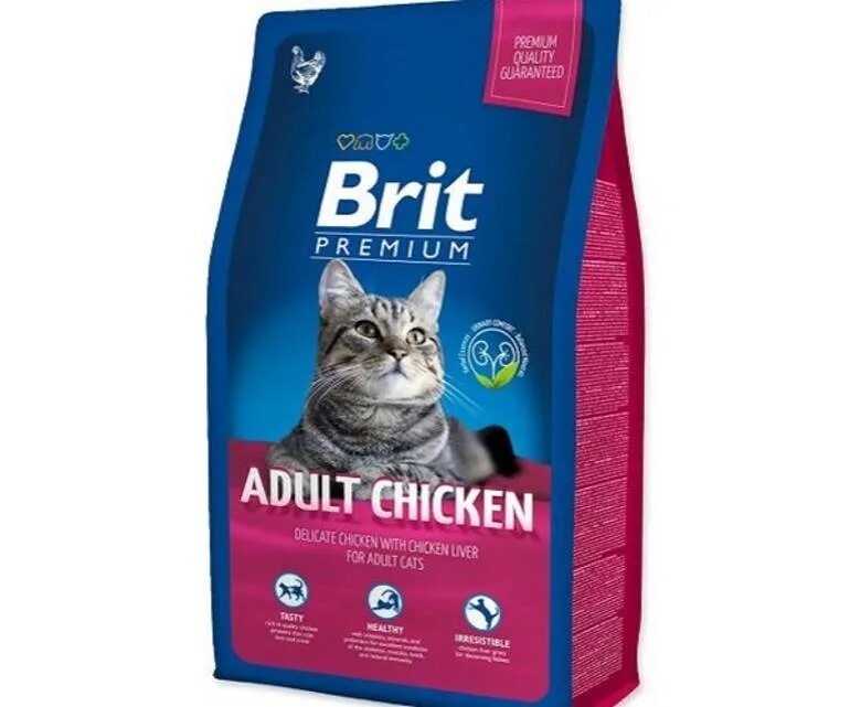 Brit Premium Cat с курицей. Корм для котят Brit Premium с курицей, с лососем 1.5 кг. Купить корм брит для кошек