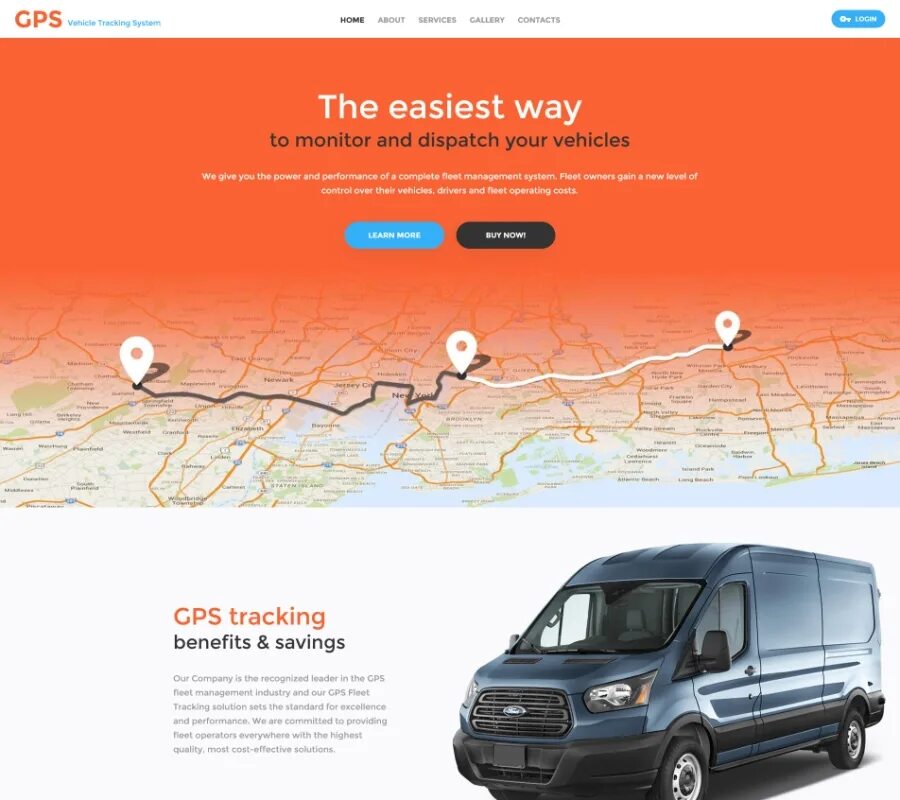 GPS Company. Шаблон сайта такси. IP Tracker web Templates. Site track