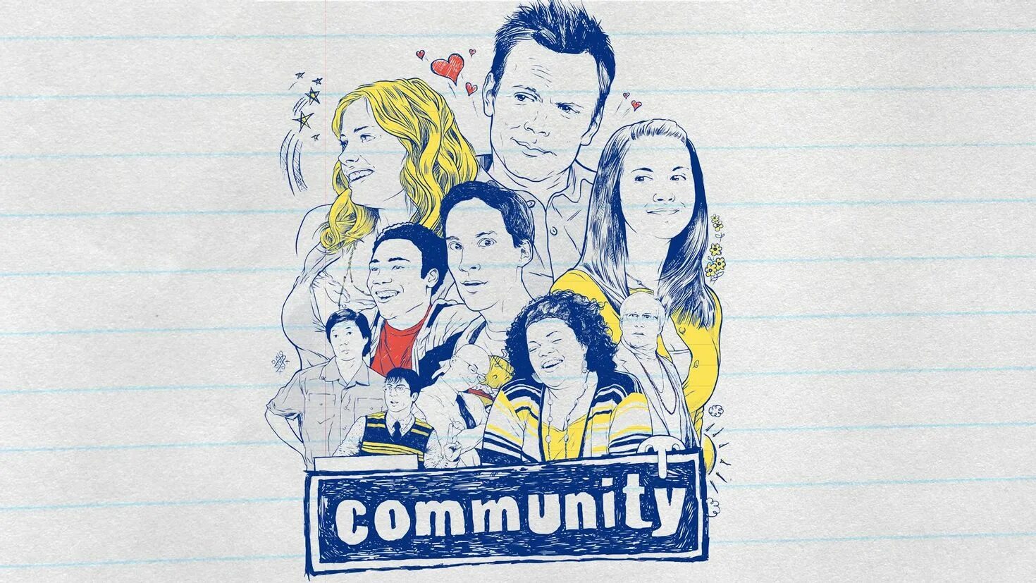 Community. Сообщество сериал арт. Сериал сообщество обои. Сообщество сериал Постер. Комьюнити.