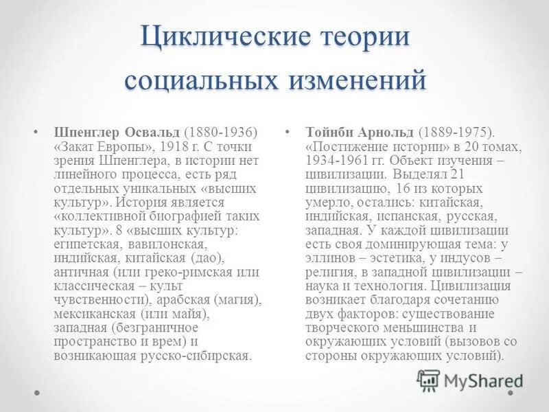 Теория социальных изменений