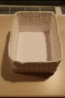 Корзины из картонной коробки