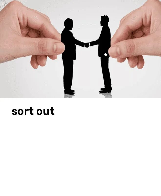 Phrasal verbs problems. Sort out the words into columns. Sort phrasal verbs. Sort out. Red out.