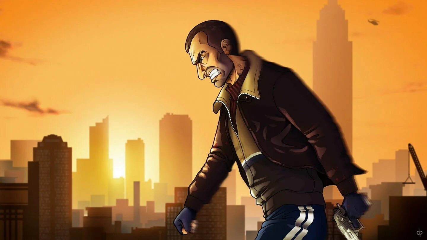 Крутые обои для 10 лет. GTA 4 Нико Беллик. Нико Беллик рост. Нико Беллик злой. Нико Беллик арт.