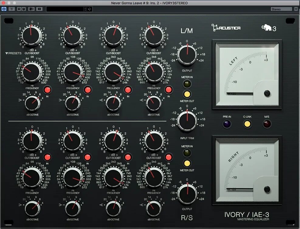 EQ 5000 VST. Acustica Audio Master EQ. Eq71a VST. Acustica Audio Ivory EQ. Mastering plugins