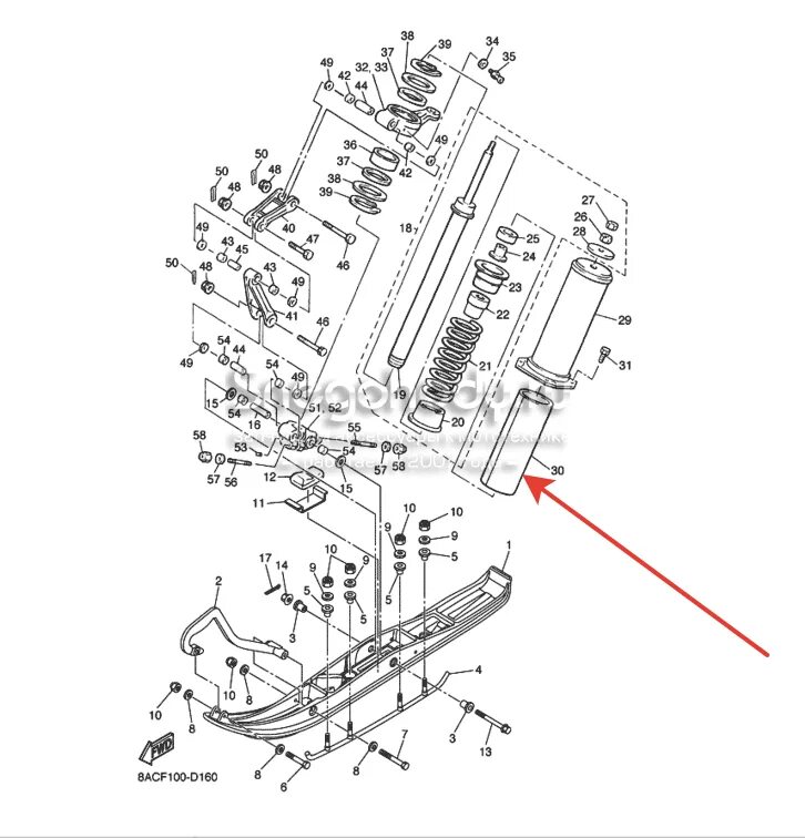 Капот ямаха викинг 540 4. Задняя подвеска ямаха 540. Запчасти для снегохода викинг 540. Колпак правого амортизатора yamaha viking 540. Демпфер на лыжи снегохода ямаха викинг 540.