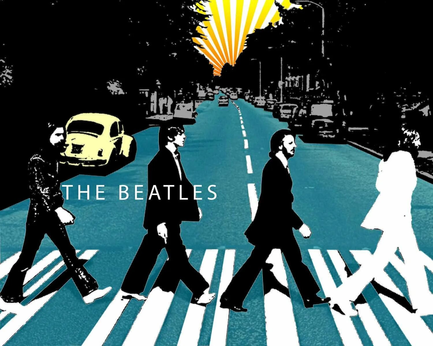 Битлз Эбби роуд рисунок. Beatles Abbey Road обложка. Великолепная четверка Битлз. Битлз обложки альбомов.