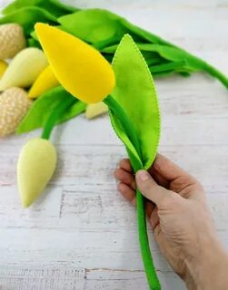 Тюльпаны из фетра