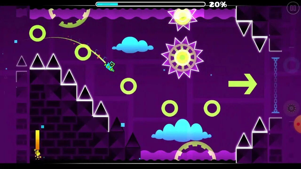 Как в geometry dash сделать движущиеся. Как сделать проценты в геометрии даш. как включить проценты в геометрии даш. как включить проценты в geometry dash. как поставить проценты в геометрии даш.