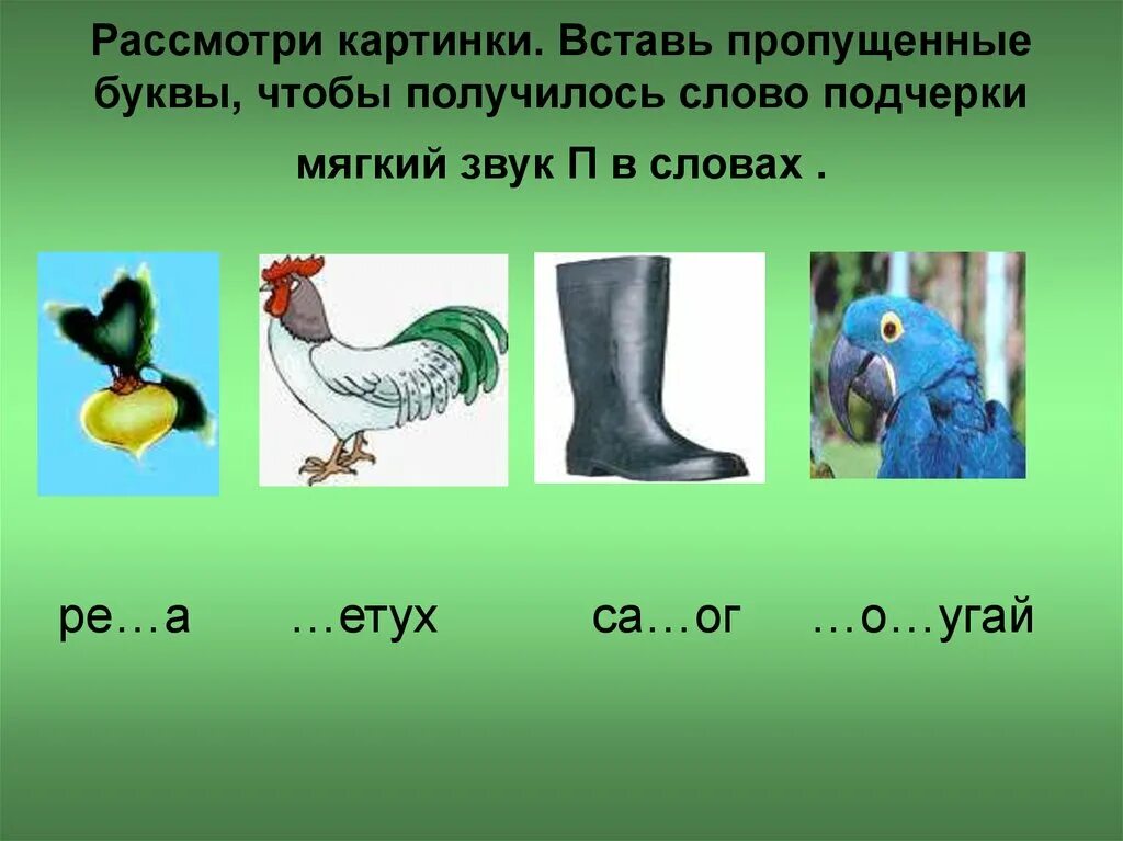 Слова окончание буква п. Звук п в середине. Предметы с мягким звуком п. Слова со звуком п. Мягкий звук п.