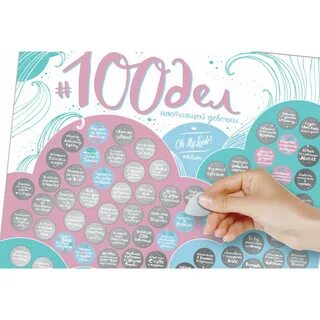 Скретч постер 100