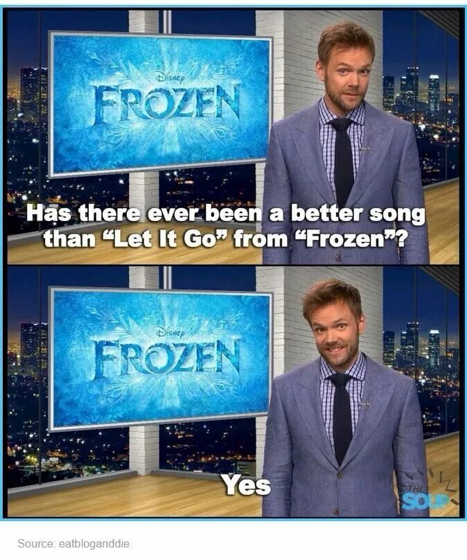 I just let it go. I just let it go
