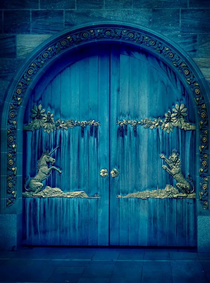 Открытые ворота замка. Сказочная дверь. Сказочные ворота. Красивые двери. Красивая Сказочная дверь.