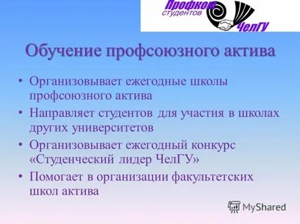 Актив профсоюза