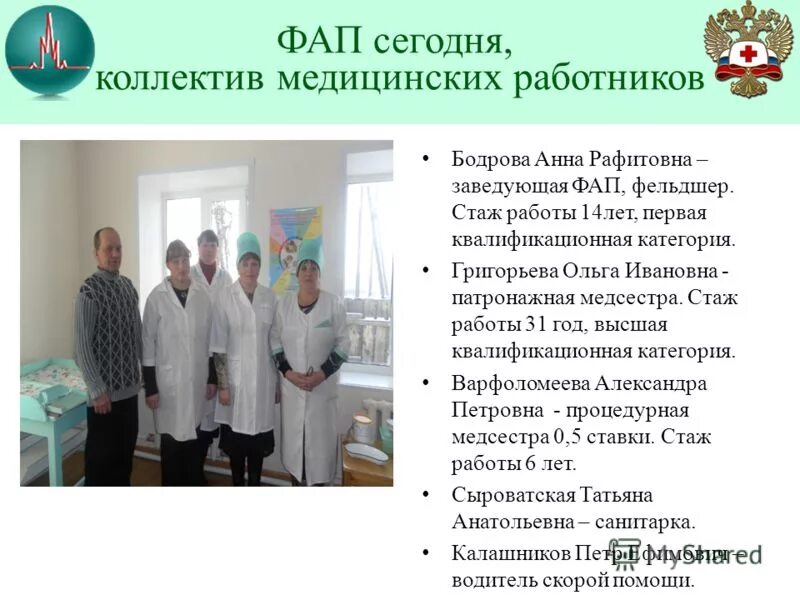 значимость роль фельдшера. отчет работы фапа. документация на фапе. предложения по совершенствованию медицинской деятельности. отчет работы фапа.