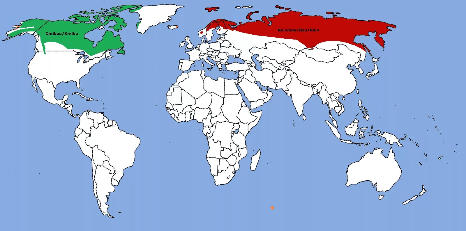 Северная америка ареалы