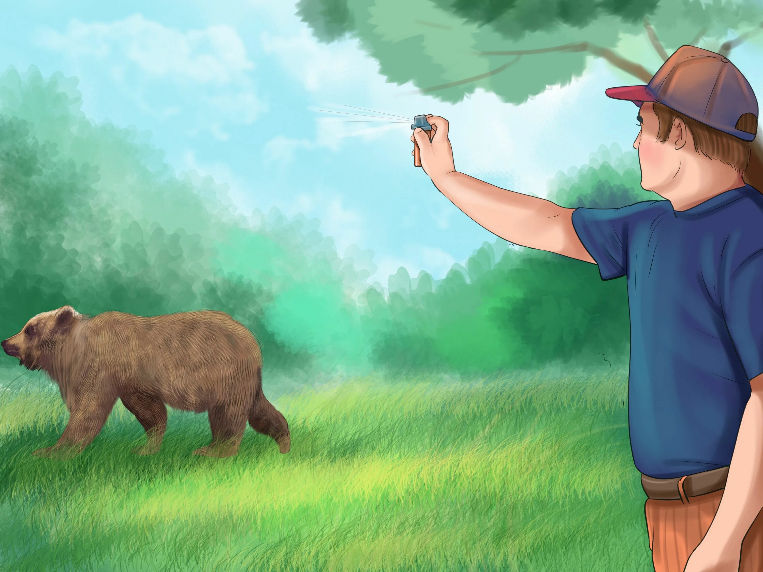 A bear can go