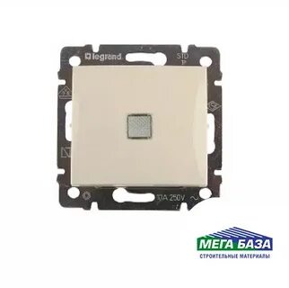 Выключатель одноклавишный с подсветкой legrand
