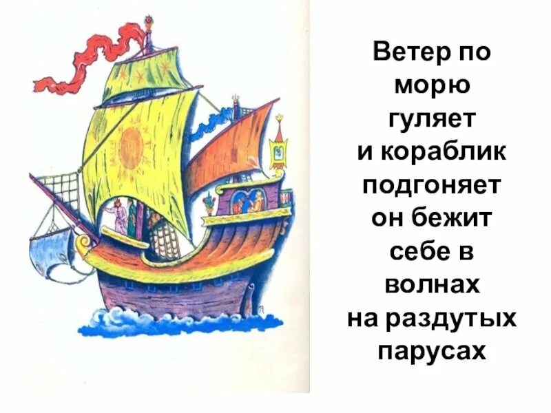 Гуляет ветер по волнам. Ветер по морю гуляет. Ветер по морю гуляет и кораблик. Аетер поморю гулянт. Ветер по морю гуляет иллюстрация.