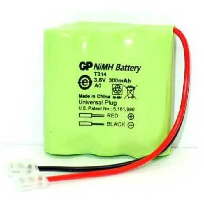 Аккумулятор т. Аккумулятор т314 3.6v 300mah. gp t314 3,6v 300mah bp. аккумулятор ni-mh 3.6v 300mah. gp universal plug 5.161.990 аккумулятор.