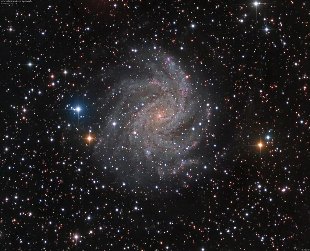Скопление звезд которое получило название жираф. Ngc 1427a (созвездие эридан). ngc 262 галактика. галактика ngc 6946. скопление галактик cl0024+1654.