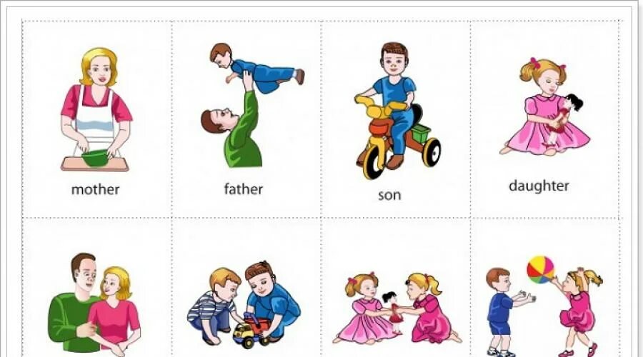 Слово мама карточки. Тема семья на английском. Семья карточки на английском для детей. Карточки семья для дошкольников.