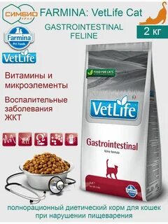 Farmina gastrointestinal для кошек 2 кг