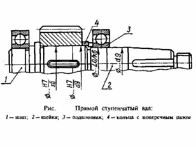 Вал это. Конструктивные элементы ступенчатого вала. ступенчатый вал схема. прямой вал схема. шейка вала на чертеже.