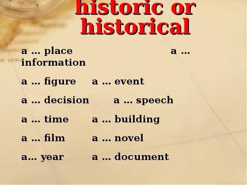 Historic and historical. Historic historical. Historic historical примеры. Historic historical отличие. Historical historic разница в употреблении.