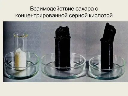 В нагретую концентрированную
