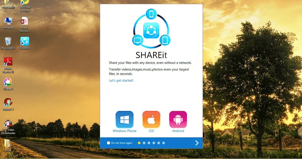 SHAREIT. SHAREIT на ПК. SHAREIT для ПК Windows 7. Фото SHAREIT.