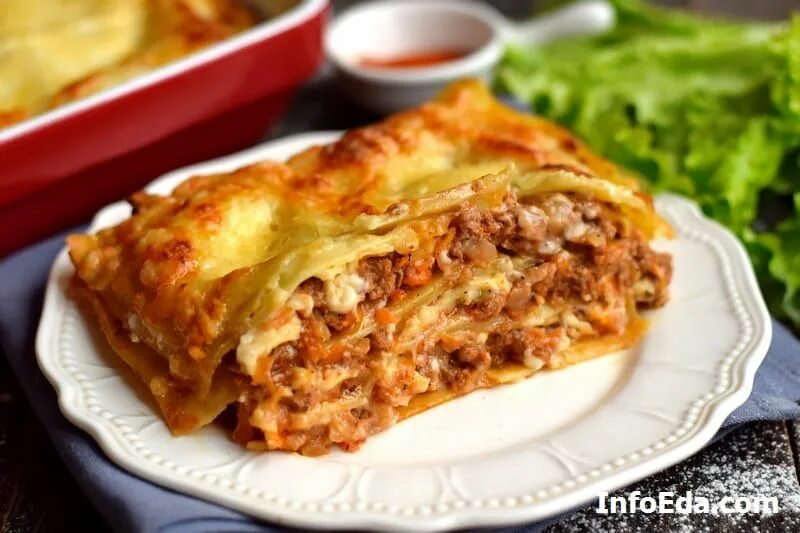 Лазанья классическая с фаршем - пошаговый рецепт с фото на Повар.ру