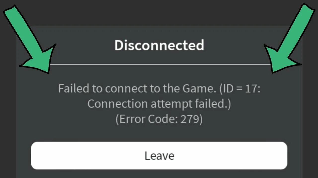 Id 17 failed attempts. Error 279 Roblox. Ошибка 279 в РОБЛОКСЕ. Failed to connect to the game ID 17 connection attempt failed Roblox Error code 279. ID 17 connection attempt failed Roblox.