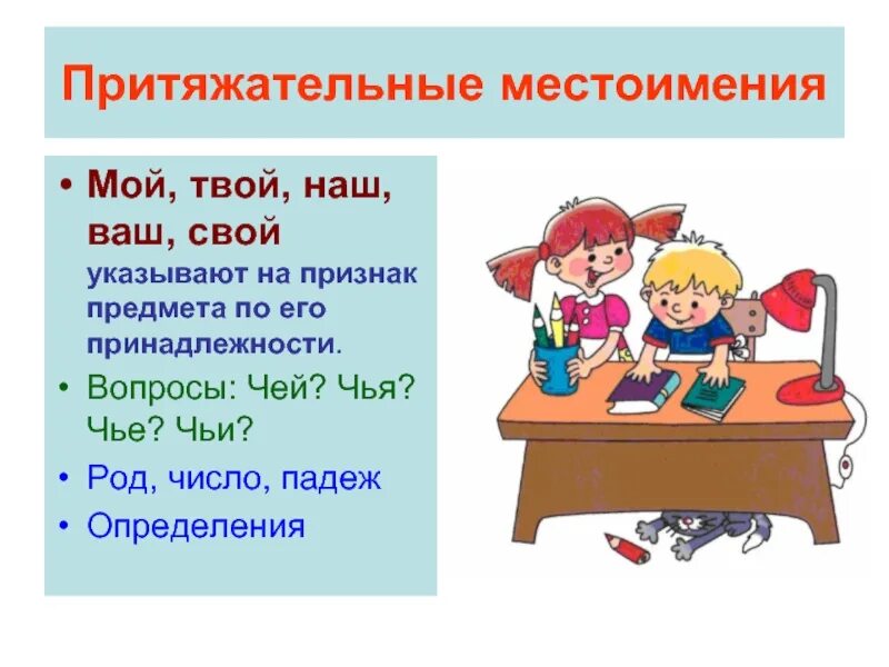 Мой твой местоимения. Притяжательные местоимения мой твой наш ваш. Мой притяжательное местоимение. Местоимения мой, твой, наш - личные. Какие слова указывают на предметы