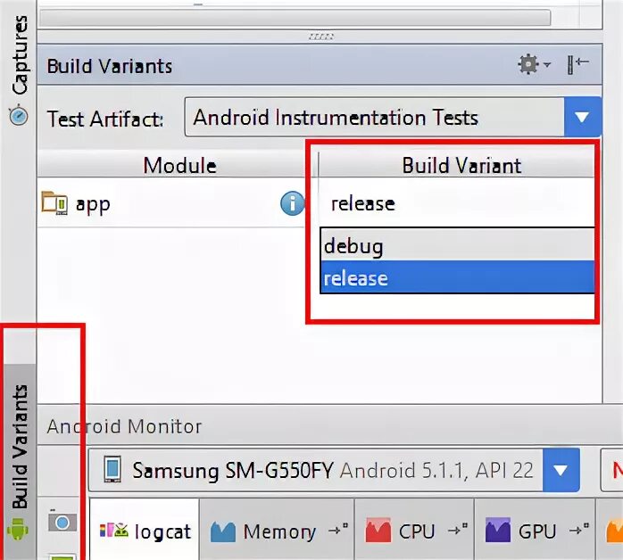 Android build variants. Invalid key sd карта. как открыть build variant.