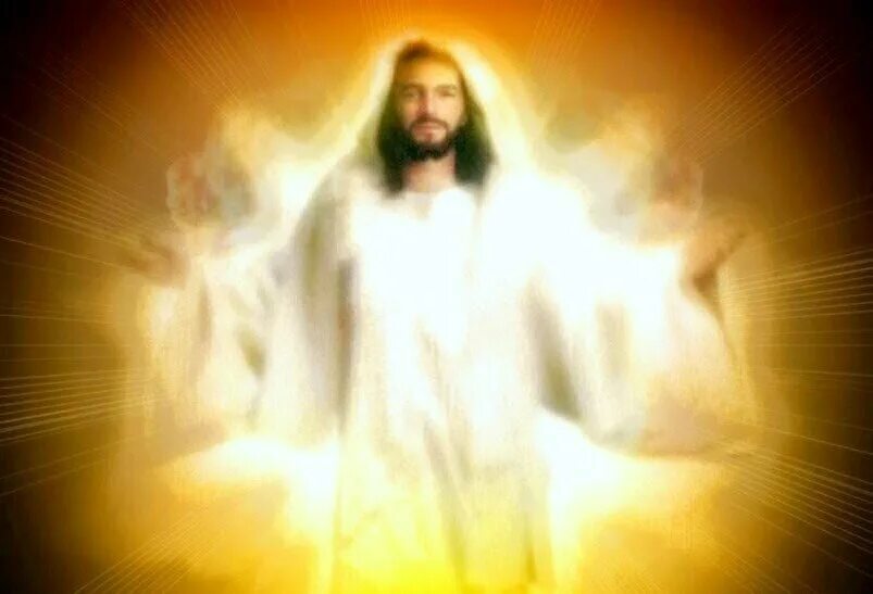 Иисус светится