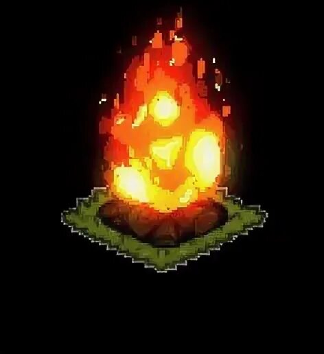 Пиксельный костер. Пиксельный огонь. pixel fire.