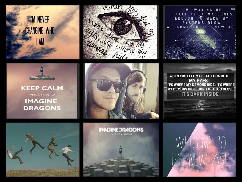 Imagine Dragons коллаж. Альбомы имаджин Драгонс коллаж. Нью эйдж групп. Imagine Dragons all Eyes. My life imagine