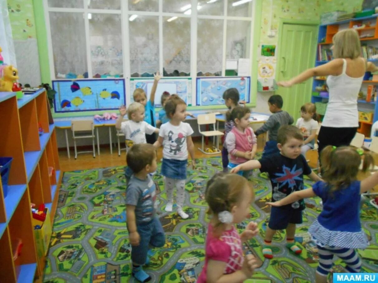 Занятие в младшей группе конец лета