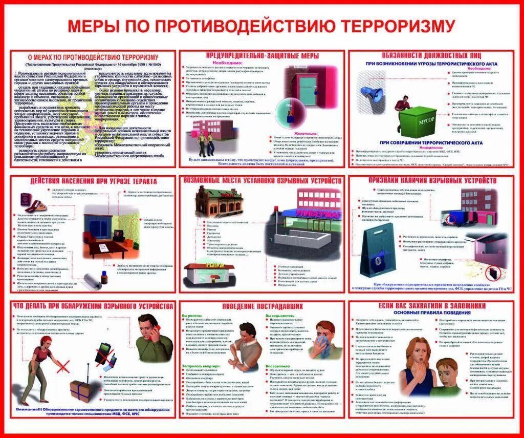 Тест 9 класс противодействие терроризму. О мерах по противодействию терроризму. Меры противодействия терроризму. При угрозе совершения террористического акта. Алгоритм поведения при угрозе теракта.