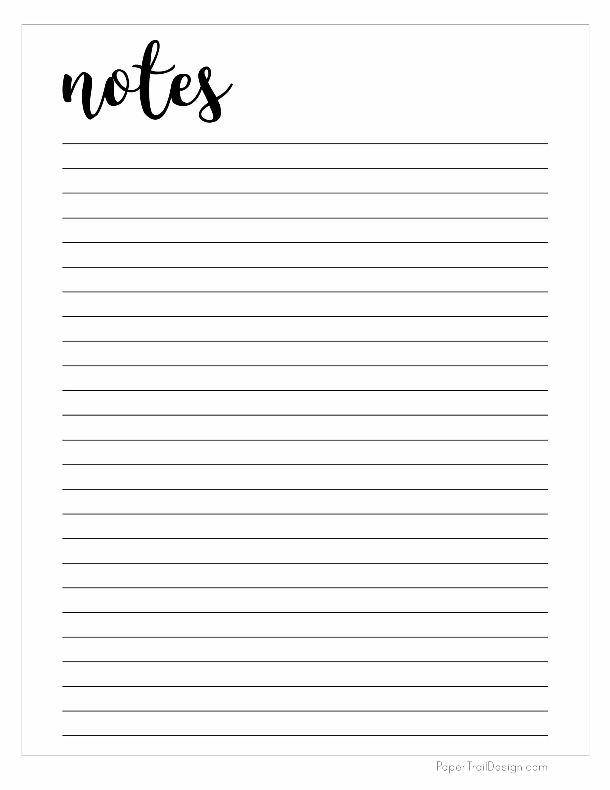 Note page